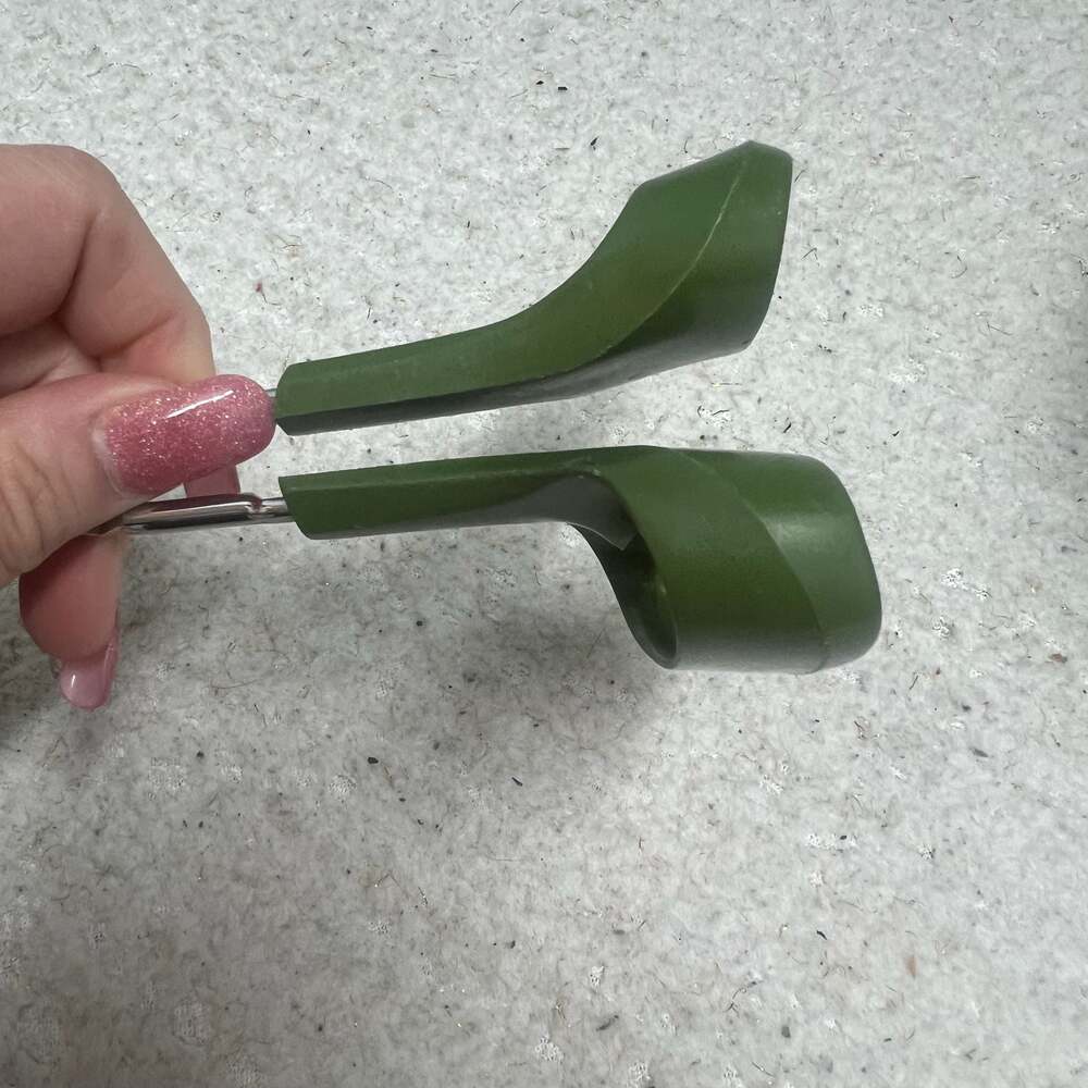 Vintage Mirro EarthGrown Avocado Green Handle Vertical Canning Tongs - Picture 5 of 9